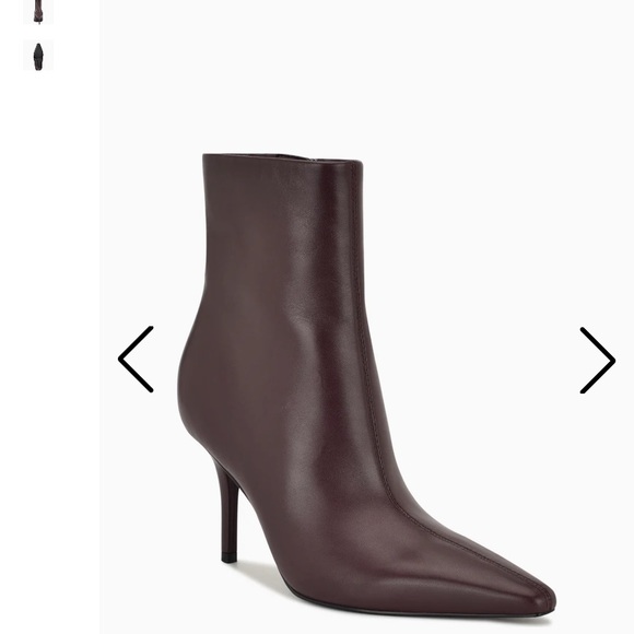 Nine West Dark Burgundy Heeled Boots - Picture 6 of 7